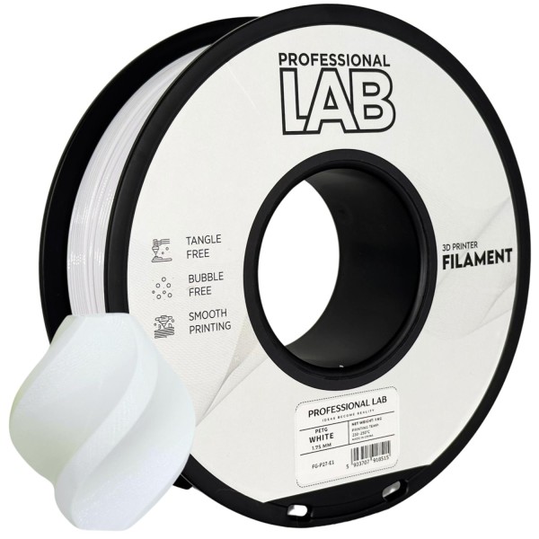 Філамент Prof. Lab PETG White 1.75 мм 1 кг